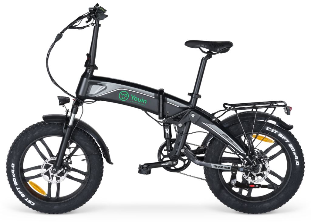 Bicicleta eléctrica You-Ride Dakar gris y negro